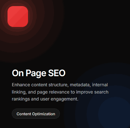 On Page SEO Services card