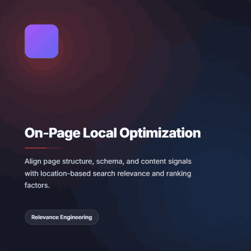 On Page Local Optimization services
